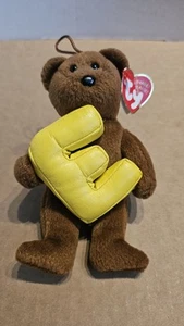 ty alphabet beanie babys E Bent Tag Buchstabe E 2005 - Bild 1 von 3