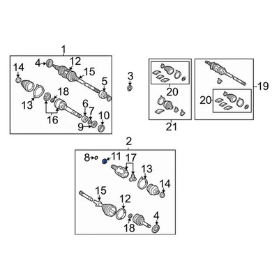 For Toyota Camry 2002-2006 Toyota 4133606060 Front Left CV Joint Splash Shield - Imagem 1 de 4