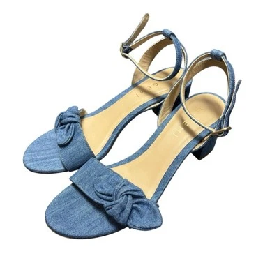Sandalias Draper James x M.Gemi Risata con lazo en cambray para mujer zapatos azules UE 37,5 Foto 1 de 4