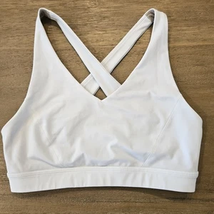Lululemon Envital Bra Medium Support B/C Cup White W2DMOS Size 8 - Picture 1 of 7