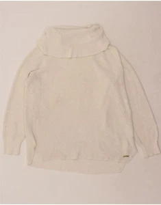 MICHAEL KORS Mens Roll Neck Jumper Sweater XL Off White Cotton BG09 - Picture 1 of 4