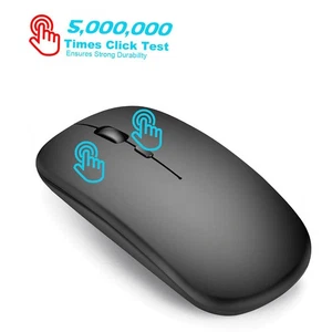 White Wireless 2.4G Mouse Ultra-thin Silent Mouse Portable And Sleek Mice R CEL - Afbeelding 1 van 11