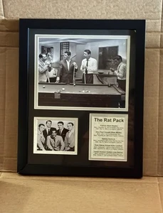 The Rat Pack 16 x 20 collage incorniciato arte fotografica retrò - Foto 1 di 3