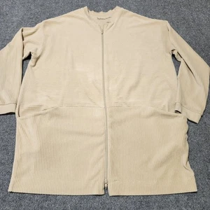 Gudrun Sjoden Jacket Womens Large Beige Organic Cotton Corduroy Lagenlook - Picture 1 of 14