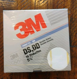 New 3M 3.5" DS/DD floppy disks. 10-Pack. - Afbeelding 1 van 6