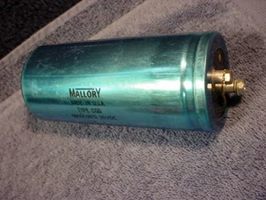 CAPACITOR 98000 MFD 20VDC MALLORY Vintage Made In USA 25 Volt Surge Type CGS - Picture 1 of 3