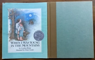 Autographed VG 1982 HC DJ When I Was Young Mountains Cynthia Rylant Diane Goode - Image 1 of 4