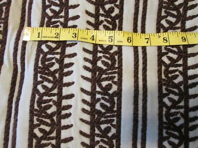 Tela de tapicería pesada diseño azul cielo y marrón 52" ancho x 114" largo Foto 1 de 4