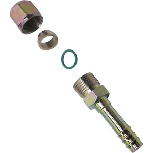  A/C FITTING BARB ,COMPRESSION STEEL TUBE,STRAIGHT #8 HOSE, 1/2" TUBE 2902 - Imagen 1 de 1