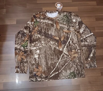 REALTREE by Colosseum Mens Camouflage Hunting camo Performance LS Shirt Large - Image 1 of 4