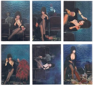 ELVIRA Mistress of the Dark 1996 SPOOKSHOW CHASE SET (6) - INSERTO MUY RARO - Imagen 1 de 1