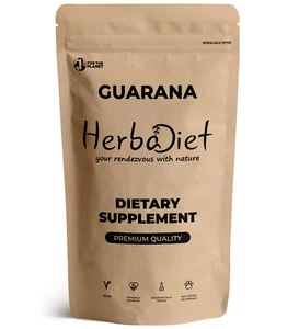 Guarana 20:1 Extract Powder 22% Energy Booster Weight Loss Fatigue Stimulant - Picture 1 of 3