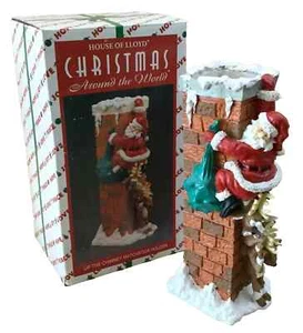 House of Lloyd Santa Up The Chimney Matchstick Holder Christmas Around the World - Picture 1 of 5