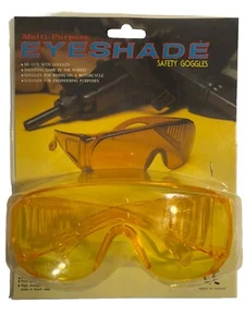 Multi Purpuse Safety Goggles Yellow Tint Eyeshade - Picture 1 of 3