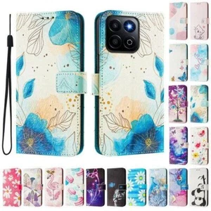 Flip Phone Case For Honor 200 Lite X9C Magic 7 Pro Shockproof Wallet Stand Cover - Picture 1 of 30
