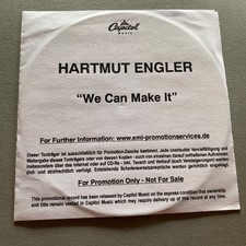 HARTMUT ENGLER - WE CAN MAKE IT - PUR raität CD PROMO one track