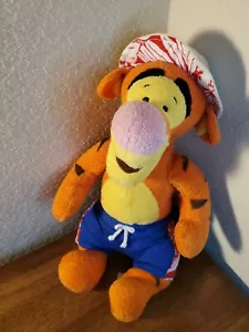 Disney Store Tigger Strand Plüsch Sommer exklusive Badeshorts & Mütze 13 Zoll - Bild 1 von 7