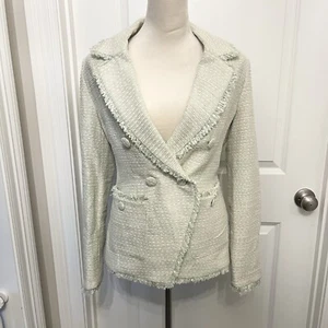 House Of Harlow 1960 Pistachio Green Tweed Blazer- NWT- Womens M- MSRP $259 - Picture 1 of 13