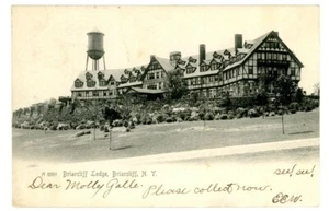 Briarcliff Manor NY -BRIARCLIFF LODGE HOTEL & WATER TOWER- Rotograph Postcard - Picture 1 of 1