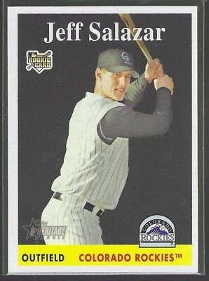 Jeff Salazar 2007 Topps Heritage RC Card# 466 - Image 1 of 4