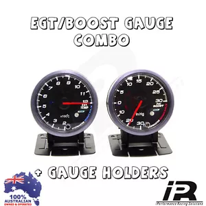 PYRO EGT EXHAUST GAS TEMPERATURE GAUGE + TURBO BOOST PSI KIT SR5 SURF NAVARA - Foto 1 di 10