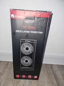 Dr. Prepare Tower Fan Oscillating Fan, Portable Desk Fan with 3-Speed Options, - Picture 1 of 4