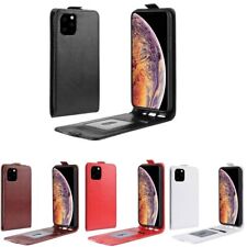 PU Leather Vertical Flip Wallet Case Cover For iPhone 15 14 13 12 11 Pro Max 8 X