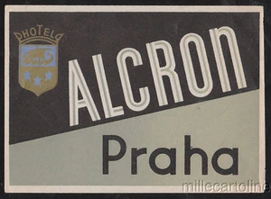 TSCHECHIEN, PRAHA - ALCRON HOTEL GEPÄCKETIKETT - Bild 1 von 1