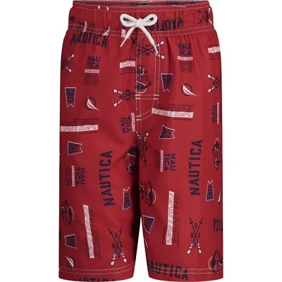 Nautica Little Boys' All-Over Print Swim Short NEW size 4 - Image 1 of 2