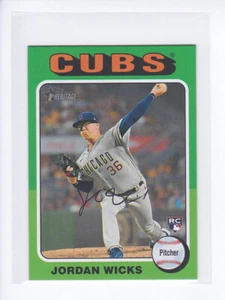 2024 Topps Heritage Mini #390 JORDAN WICKS RC Chicago Cubs ROOKIE CARD MINI - Picture 1 of 3