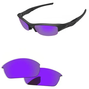 Lenslog Purple Mirror Polarized Replacement Lenses for-Oakley Flak Jacket - Picture 1 of 6