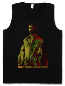 HAILE SELASSIE PORTRAIT II TANK TOP Lion of Judah Ethiopia Rastafari Irie - Bild 1 von 1