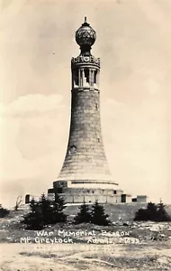 # M2896 ADAMS, MA. POSTAL CON FOTO REAL, MT. MEMORIAL GREYLOCK - Imagen 1 de 2