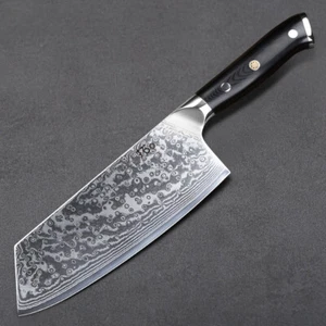 7.5in Cleaver Knife Japan VG10 Damascus Steel Chef Kitchen Meat Vegetable Knife - Picture 1 of 6