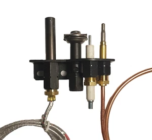 BLUE SEAL GAS FRYER GT45 GT46 THERMOPILE & THERMOCOUPLE ELECTRODE PILOT SET KIT - Picture 1 of 24