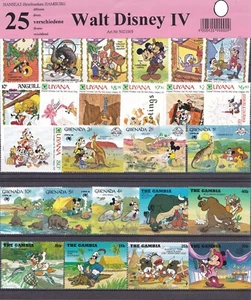 25xDisneyMarken Walt Disney Mickey Goofy Donald Guyana Gambia Anguilla Grenada - Bild 1 von 1
