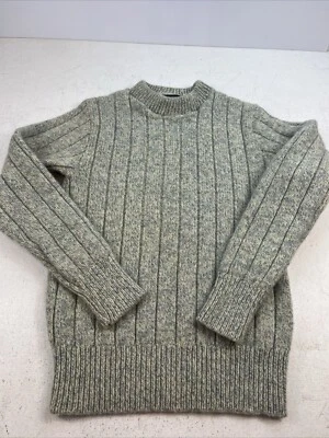 Vintage JC Penny The Men’s Shop Wool Blend Sweater. Unisex. Med. Pale Blue/Green - Image 1 of 4