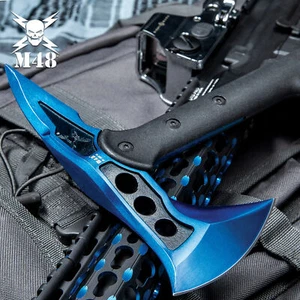M48 Blue Survival Tomahawk Tactical Throwing Axe with Sheath - Picture 1 of 5