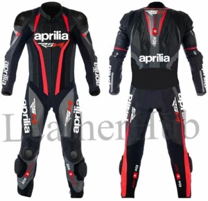 Aprilia Motorcycle Leather Suit Motorbike Leather Jacket Racing Leather Trouser - Bild 1 von 3