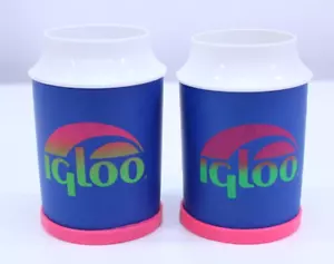 Lotto isolatore bevande accoglienti vintage Cool Igloo Koozie Coozie set pacchetto anni 80 Neon IBH 2 - Foto 1 di 14