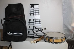 Ludwig Elite 3x13" Piccolo Maple Snare Drum Kaman xylophone stands, back pack - Picture 1 of 9