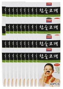 Korean Charcoal Nose Pore Cleansing Strips Blackhead Peel Off mask pack_40pcs - Picture 1 of 4