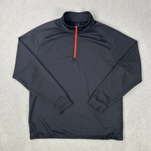 Dunning Golf 1/4 Zip Pullover Men XL Black Long Sleeve Performance Stretch - Picture 1 of 19