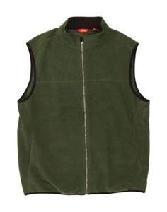 IZOD Mens Fleece Gilet UK 40 Large Green Polyester AC02 - Picture 1 of 3