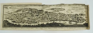 Antiker Venetien Kupferstich ~ Panoramablick Venedig Italien 18. Jh. - Bild 1 von 10