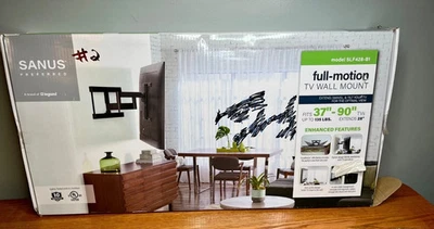 New Sanus Full-Motion 37''- 90'' 135 lbs SLF428-B1 TV Wall Mount #3 - Image 1 of 4
