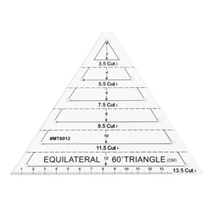 Equilateral for Triangle Sewing Ruler Dressmaking Tailor Drawing Thick Transpare - Picture 1 of 8