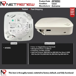 Extreme Networks AP305C Dual-Radio Wi-Fi 6 Access Point - Bild 1 von 1