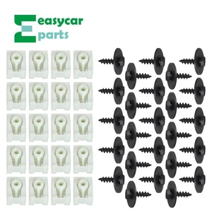 Front Fender Liner 20x C-Clip & 20x Hex Bolt for Most BMW 07147311312 US Stock  - Picture 1 of 8