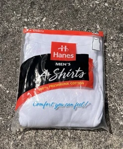 RARE Vintage 3-Pack Hanes A Shirts Men Sz XL 42-44 1997 SEALED NWT New Beater - Picture 1 of 5